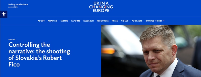 SSA member publication: “Controlling the narrative: the shooting of Slovakia’s Robert Fico”