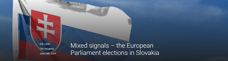 SSA member publication: “Mixed Signals – the European Parliament Elections in Slovakia”